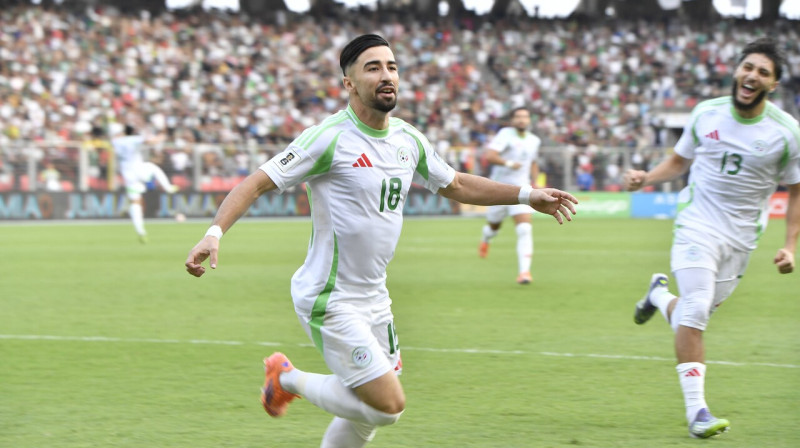 Mohameds Amurā pēc vārtu guvuma spēlē pret Somālijas valstsvienību. Foto: Fateh/PPAgency/SIPA/Scanpix