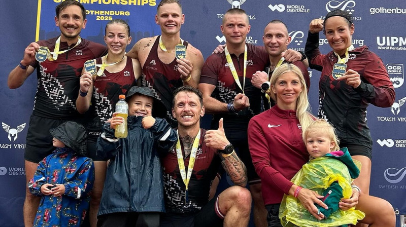 Latvijas komanda. Foto no sportistu personīgā arhīva.
