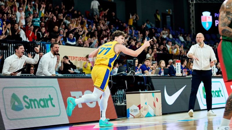 Rumānijas valstsvienības basketbolists Mihajs Mekjuke. Foto: FIBA