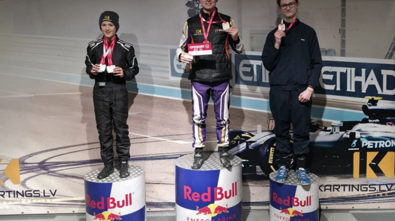 Andrejs Laipnieks (pa vidu). Foto: www.openkart.lv