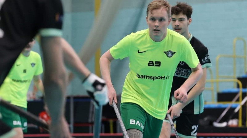 Matīss Jānis Tepers ievera "FBK Baloži" komandu pusfinālā, pirmo reizi komandas vēsturē, foto: FBK Baloži