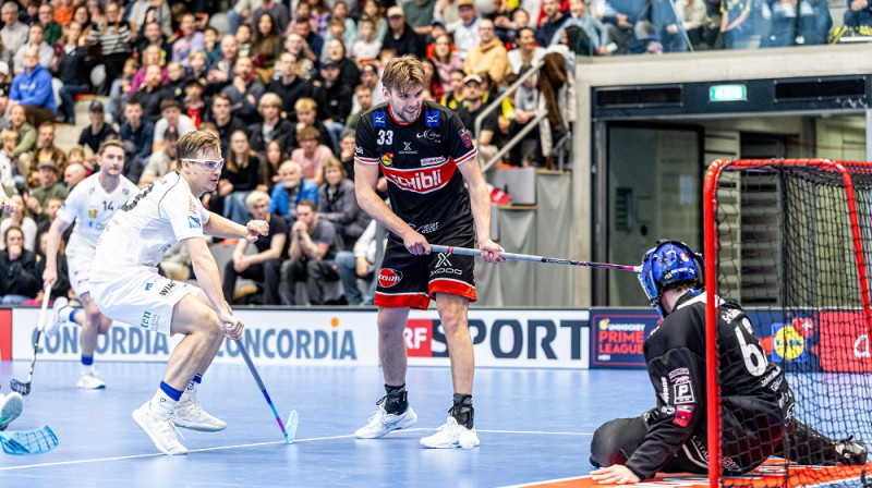 Daniels Jānis Anis (#33), foto: Swiss unihockey