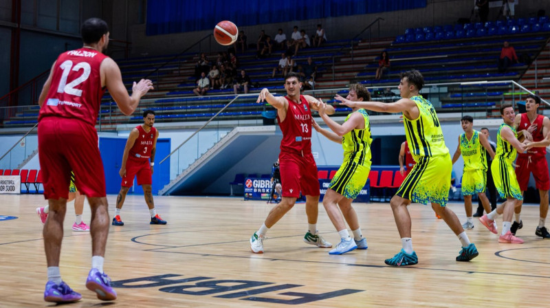 Mirklis Maltas un Andoras valstsvienību cīņā Gibraltārā. Foto: FIBA