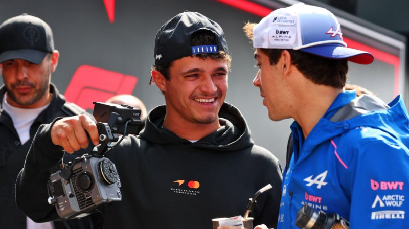 Lando Noriss un Franko Kolapinto. Foto: XPB/Alamy Live News