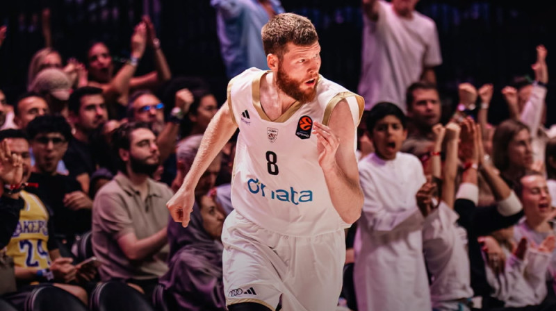 Dāvis Bertāns. Foto: Dubai BC