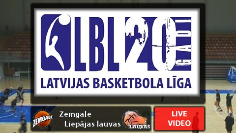 19:00 LBL 1/4fināls: Zemgale - Liepājas lauvas