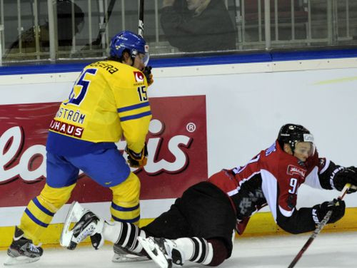 Latvijai smaga sakāve pret Zviedriju - 0:6