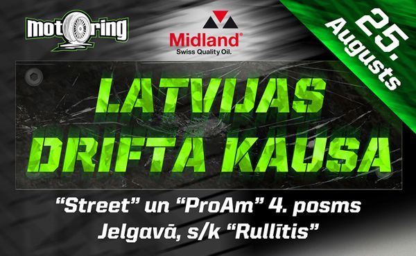 Svētdien Latvijas drifta kausa 4. posms