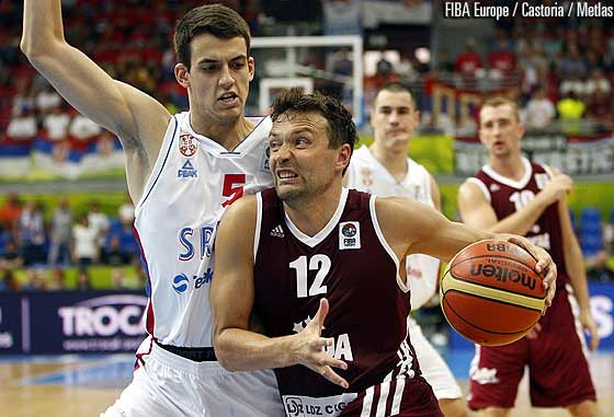 Kristaps Janičenoks: EuroBasket'2013 precīzākais tālmetējs