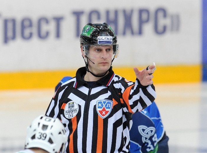 Odiņš ceturto reizi atzīts par KHL labāko tiesnesi