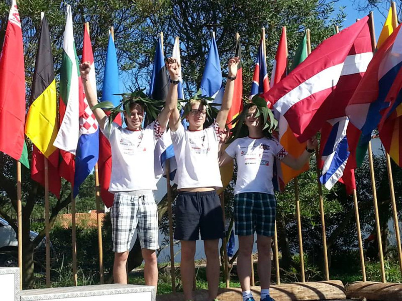 Latvijas M16 grupas puišiem 4. vieta Eiropas jauniešu čempionāta stafetēs