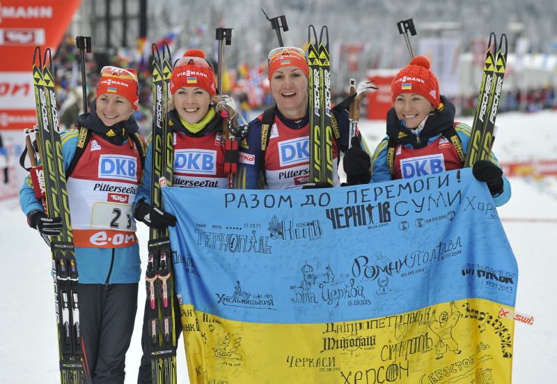 Ukrainas komandai uzvara stafetē Hohfilcenē