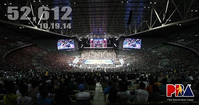Filipīnu basketbola sezonas atklāšanas maču klātienē noskatās 52 612 skatītāji