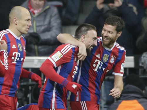 Riberī vārti dod "Bayern" uzvaru pār Lēverkūzeni