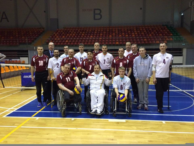 Latvijas sēdvolejbola izlase saglabā pirmo vietu Baltijas līgā