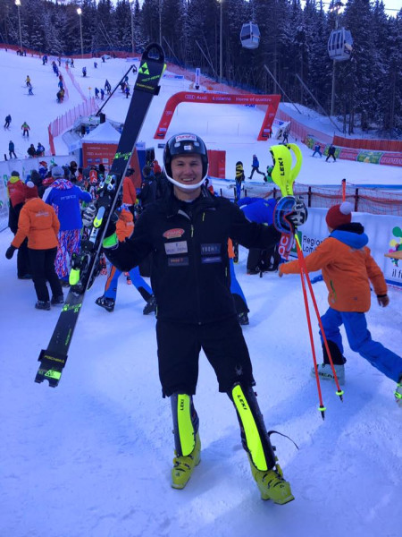 K.Zvejniekam 2.vieta un FIS punktu rekords slalomā Japānā