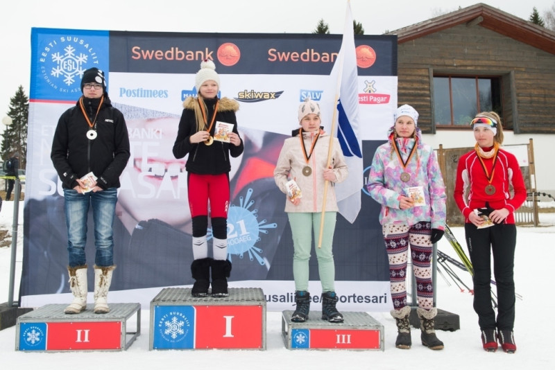 SS “Arkādija” jauniešu slēpotājiem panākumi Igaunijā