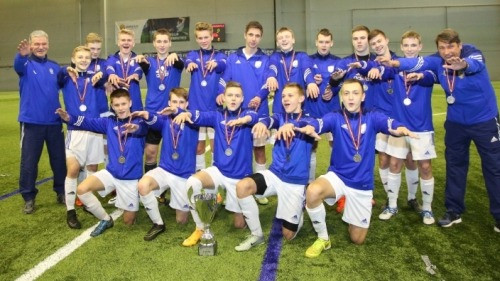 "Daugavpils" U-16 puiši uzvar Ziemas kausā jauniešiem