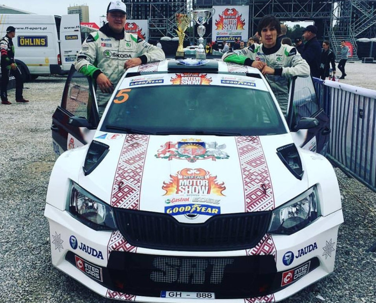 Ralfs Sirmacis ar ''Škoda Fabia R5'' ātrākais ''Gymkhana'' šovā Polijā