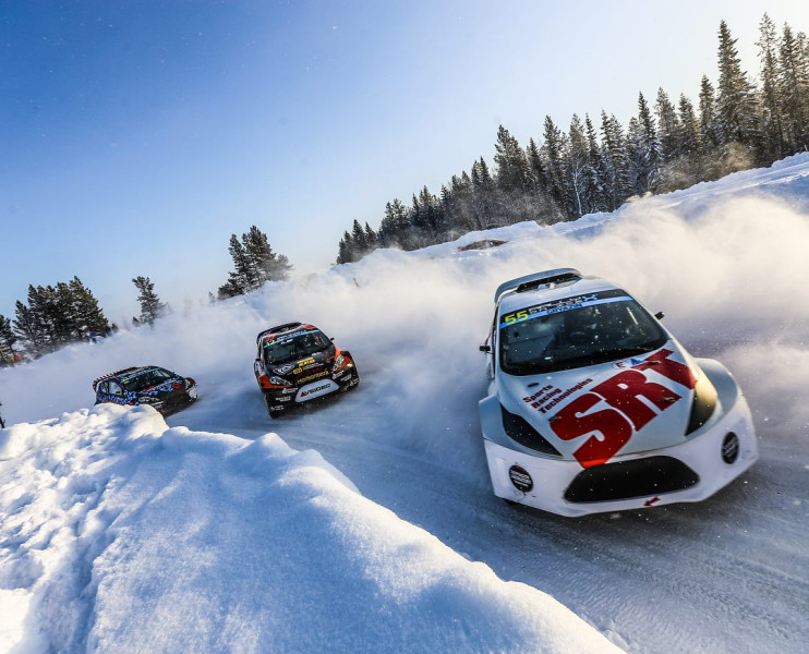 SRT komandas braucējs Grjazins izcīna 4.vietu ''RallyX on Ice'' sacīkstēs