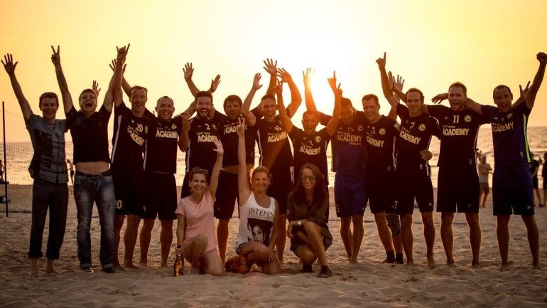 Liepājas "Linden City BSC" triumfē Latvijas čempionātā pludmales futbolā