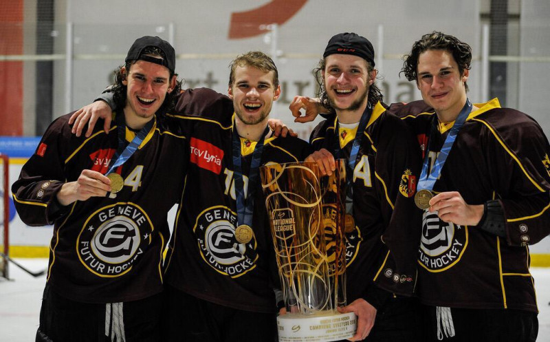 Četri latvieši – Šveices junioru čempioni hokejā