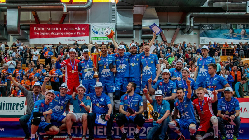 Ozoliņš, Švans un Kēls kļūst par Igaunijas čempioniem volejbolā
