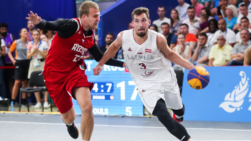 3x3 basketbola lielvalsts: Latvija izcīna sudrabu arī Eiropas spēlēs