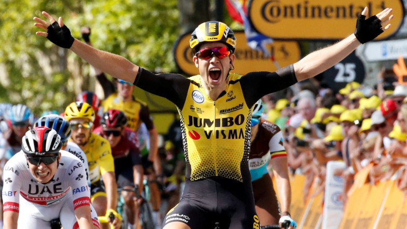 Beļģu spīdeklis uzvar, sānvēja dēļ "Tour de France" kopvērtējumā milzu izmaiņas