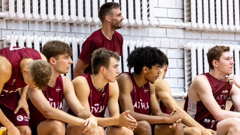 Latvijas U18 basketbolisti pārbaudes spēlē pieveic vienaudžus no Gruzijas