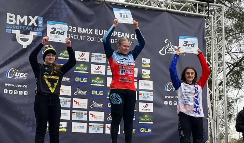 Latvijas jaunajiem un amatieru BMX sportistiem sešas godalgas EK 4. posmā