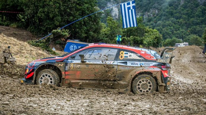 Akropoles WRC rallija dalībnieki tiek brīdināti par ekstrēmiem laikapstākļiem