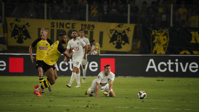 Atēnu AEK pret Andoras klubu izsēj lielāko daļu no milzu pārsvara