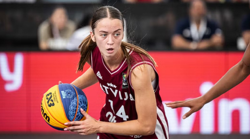 Latvijas 3x3 basketbolistes Eiropas kausa 1/4 fināla galotnē piekāpjas Polijai