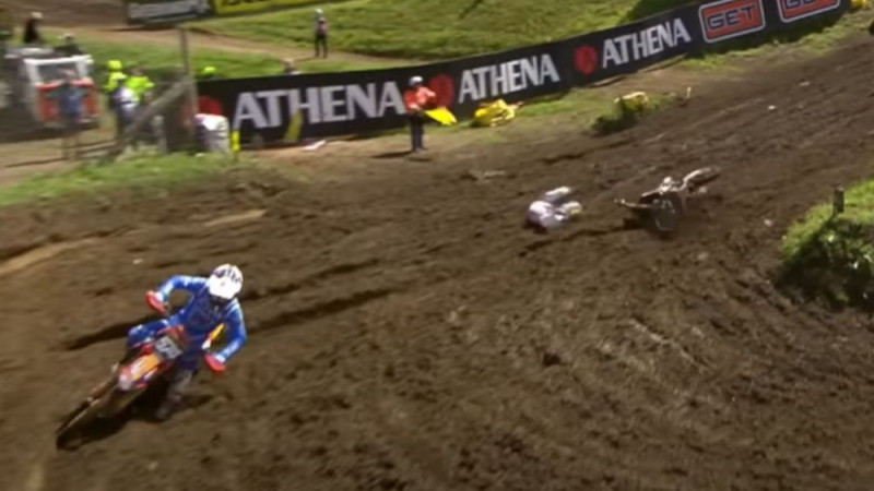 Video: Jānis Reišulis piedzīvo kritienu, bet notur trešo vietu