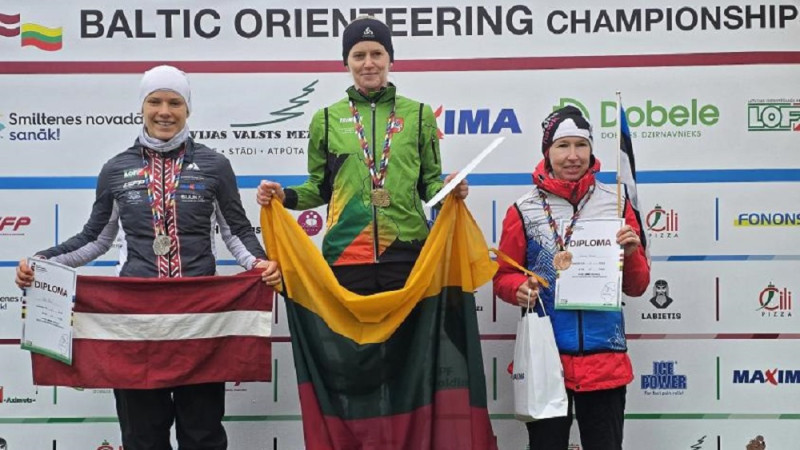 Ķuzei pietrūkst vien 50 sekundes līdz Baltijas čempiones titulam orientēšanās sportā