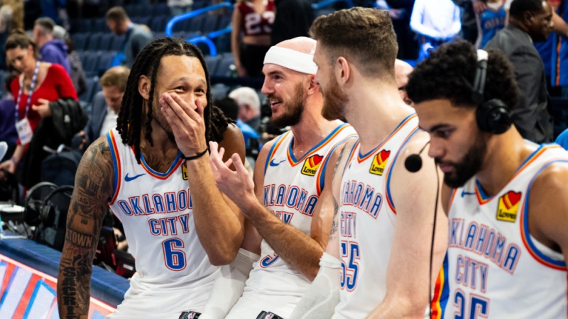 "Thunder" bez līderiem aptur "Cavaliers" septiņu uzvaru sēriju