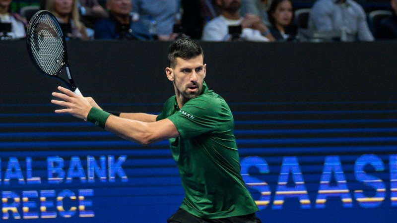 Džokovičs sasniedz 199. pusfinālu, Atēnās tālāk tiek arī Muzeti