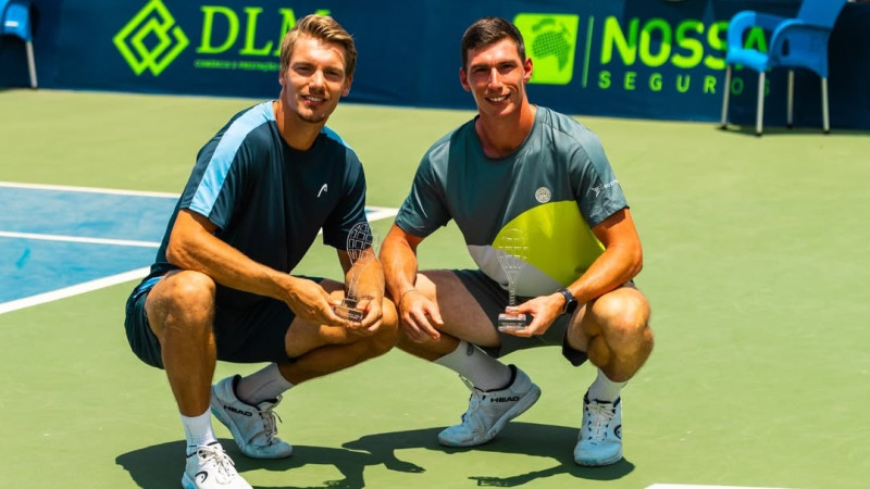 Štrombahs otro nedēļu pēc kārtas triumfē M25 dubultspēļu turnīrā