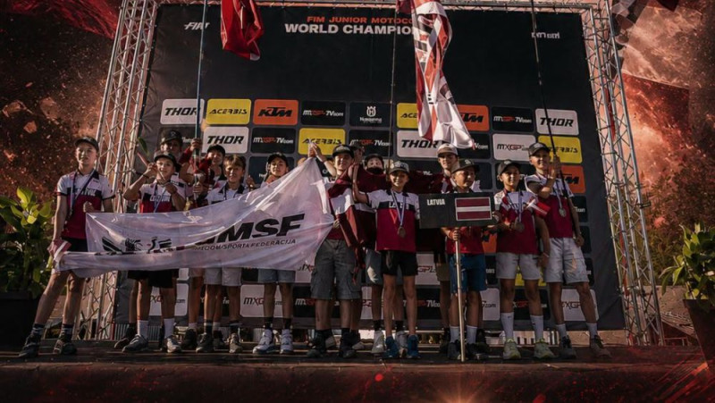 Patrikam Cīrulim godalgotā otrā vieta Pasaules junioru motokrosa čempionātā