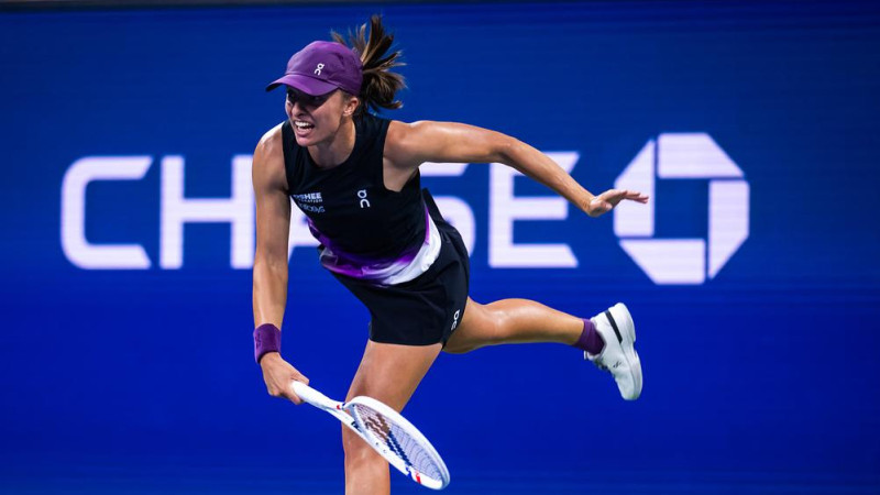 Švjonteka droši uzvar "US Open" ievadā