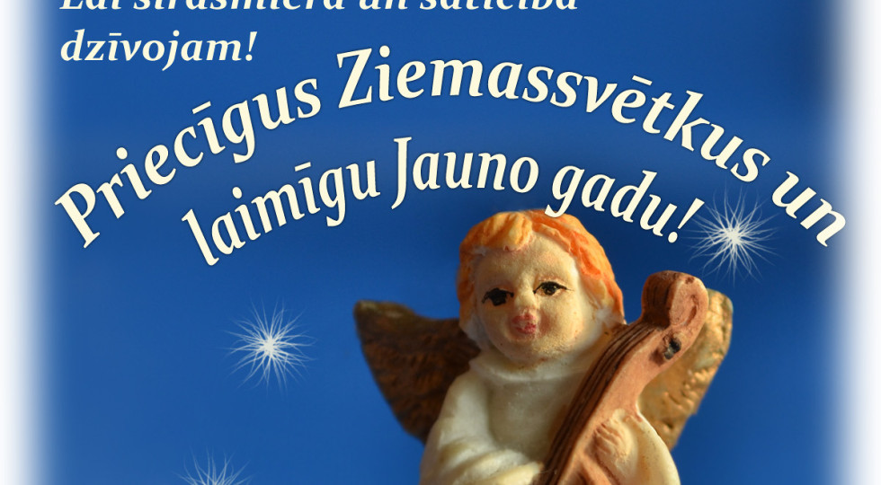 Foto: Apsveikuma kartiņa: Priecīgus Ziemassvētkus un laimīgu Jauno gadu!